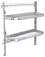 26-5058-20 2 level fold-up shelving unit, 53"Wide x 18"Deep x 58"High
