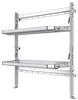 26-5058-20 2 level fold-up shelving unit, 53"Wide x 18"Deep x 58"High