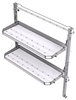 26-5058-20 2 level fold-up shelving unit, 53"Wide x 18"Deep x 58"High