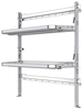 26-5063-02 2 level fold-up shelving unit, 53"Wide x 21"Deep x 63"High