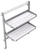 26-5063-02 2 level fold-up shelving unit, 53"Wide x 21"Deep x 63"High