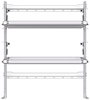 26-5063-02 2 level fold-up shelving unit, 53"Wide x 21"Deep x 63"High