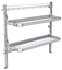 26-6058-20 2 level fold-up shelving unit, 63"Wide x 18"Deep x 58"High