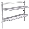 26-7058-20 2 level fold-up shelving unit, 77"Wide x 18"Deep x 58"High