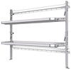 26-7058-20 2 level fold-up shelving unit, 77"Wide x 18"Deep x 58"High