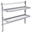 26-7063-02 2 level fold-up shelving unit, 77"Wide x 21"Deep x 63"High