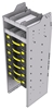 15-1858-6 Profiled back carry case cabinet 18-7/8"Wide x 18.5"Deep x 58"High with 6 Carrycases