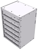 16-1526-600 Tool drawer 18" Wide X 15.5" Deep X 25-11/16" High with 6 drawers