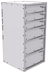 16-1836-312 Tool drawer 18" Wide X 18.5" Deep X 35-11/16" High with 6 drawers