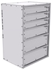 16-2836-312 Tool drawer 24" Wide X 18.5" Deep X 35-11/16" High with 6 drawers