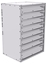 16-2836-710 Tool drawer 24" Wide X 18.5" Deep X 35-11/16" High with 8 drawers