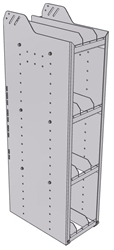 28-1848-4 Square Back Bookshelf, 11"Wide x 18.5"Deep x 48"High with 4 shelves