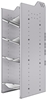 32-C848-4 Square Back Refrigerant Combo Shelf Unit 15.45"Wide x 18.5"Deep x 48"High for 1 large and 3 small bottles