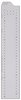 32-L372-5 Square Back Refrigerant Shelf Unit 15.45"Wide x 13.5"Deep x 72"High for 5 large bottles