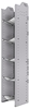 32-L372-5 Square Back Refrigerant Shelf Unit 15.45"Wide x 13.5"Deep x 72"High for 5 large bottles