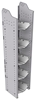 32-L372-5 Square Back Refrigerant Shelf Unit 15.45"Wide x 13.5"Deep x 72"High for 5 large bottles