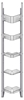 32-L372-5 Square Back Refrigerant Shelf Unit 15.45"Wide x 13.5"Deep x 72"High for 5 large bottles