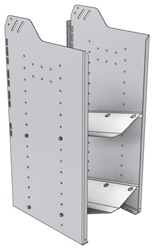 32-L836-2 Square Back Refrigerant Shelf Unit 15.45"Wide x 18.5"Deep x 36"High for 2 large bottles