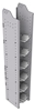 32-S372-6 Square Back Refrigerant Shelf Unit 12.45"Wide x 13.5"Deep x 72"High for 6 small bottles