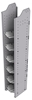 32-S372-6 Square Back Refrigerant Shelf Unit 12.45"Wide x 13.5"Deep x 72"High for 6 small bottles