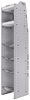 33-C572-4 Profiled Back Refrigerant Combo Shelf Unit 15.45"Wide x 15.5"Deep x 72"High for 2 large and 2 small bottles
