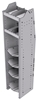 33-C572-4 Profiled Back Refrigerant Combo Shelf Unit 15.45"Wide x 15.5"Deep x 72"High for 2 large and 2 small bottles