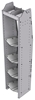 33-L372-4 Profiled Back Refrigerant Shelf Unit 15.45"Wide x 13.5"Deep x 72"High for 4 large bottles