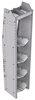 33-L372-4 Profiled Back Refrigerant Shelf Unit 15.45"Wide x 13.5"Deep x 72"High for 4 large bottles