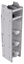 33-L563-3 Profiled Back Refrigerant Shelf Unit 15.45"Wide x 15.5"Deep x 63"High for 3 large bottles