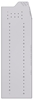 33-S858-5 Profiled Back Refrigerant Shelf Unit 12.45"Wide x 18.5"Deep x 58"High for 5 small bottles
