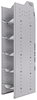 33-S858-5 Profiled Back Refrigerant Shelf Unit 12.45"Wide x 18.5"Deep x 58"High for 5 small bottles