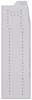 33-S863-5 Profiled Back Refrigerant Shelf Unit 12.45"Wide x 18.5"Deep x 63"High for 5 small bottles
