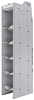 33-S863-5 Profiled Back Refrigerant Shelf Unit 12.45"Wide x 18.5"Deep x 63"High for 5 small bottles