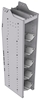 33-S863-5 Profiled Back Refrigerant Shelf Unit 12.45"Wide x 18.5"Deep x 63"High for 5 small bottles