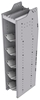 33-S863-5 Profiled Back Refrigerant Shelf Unit 12.45"Wide x 18.5"Deep x 63"High for 5 small bottles