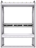 37-3348-2 Profiled back refrigerant bin unit 34.5"Wide x 13.5"Deep x 48"High with 1 shelf