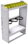 36-3348-2 Square back refrigerant bin unit 34.5"Wide x 13.5"Deep x 48"High with 2 shelves