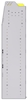 23-4563-6 Profiled back bin shelf unit 43"Wide x 15.5"Deep x 63"High with 6 shelves