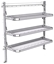 26-6063-30 3 level fold-up shelving unit, 63"Wide x 18"Deep x 63"High