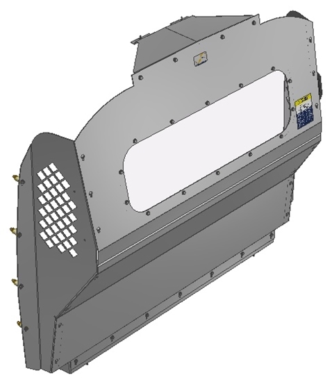 10-MM01-123 Window Contoured Partition for Mercedes-Benz Metris Std. Roof 