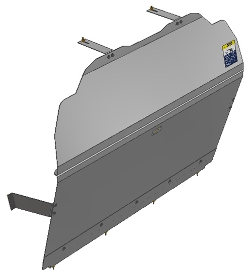 10-RT01-121 Solid Contoured Partition for Ram C/V Tradesman