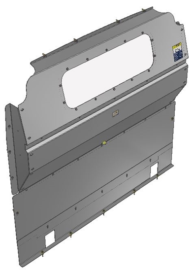 10-RP00-123 Window Contoured Partition for Ram Promaster