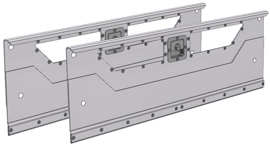 DO-172 2-set Locking door kit for 72"Wide shelving unit