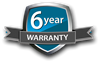 6 years warranty
