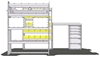 60-NV12-W1 Workstation Package for Nissan NV 146" Wheelbase High Roof