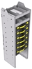 14-1558-6 Square back carry case cabinet 18-7/8"Wide x 15.5"Deep x 58"High with 6 Carrycases