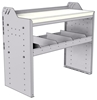 18-3530-1W Workbench 34.5"Wide x 15.5"Deep x 30"high with 1 standard divider shelf and a 1.5" thick hardwood worktop