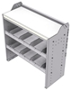 18-3536-2W Workbench 34.5"Wide x 15.5"Deep x 36"high with 2 standard divider shelves and a 1.5" thick hardwood worktop