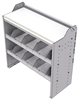 18-3536-4W Workbench 34.5"Wide x 15.5"Deep x 36"high with 2 high divider shelves and a 1.5" thick hardwood worktop