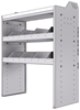 18-3542-4W Workbench 34.5"Wide x 15.5"Deep x 42"high with 2 high divider shelves and a 1.5" thick hardwood worktop